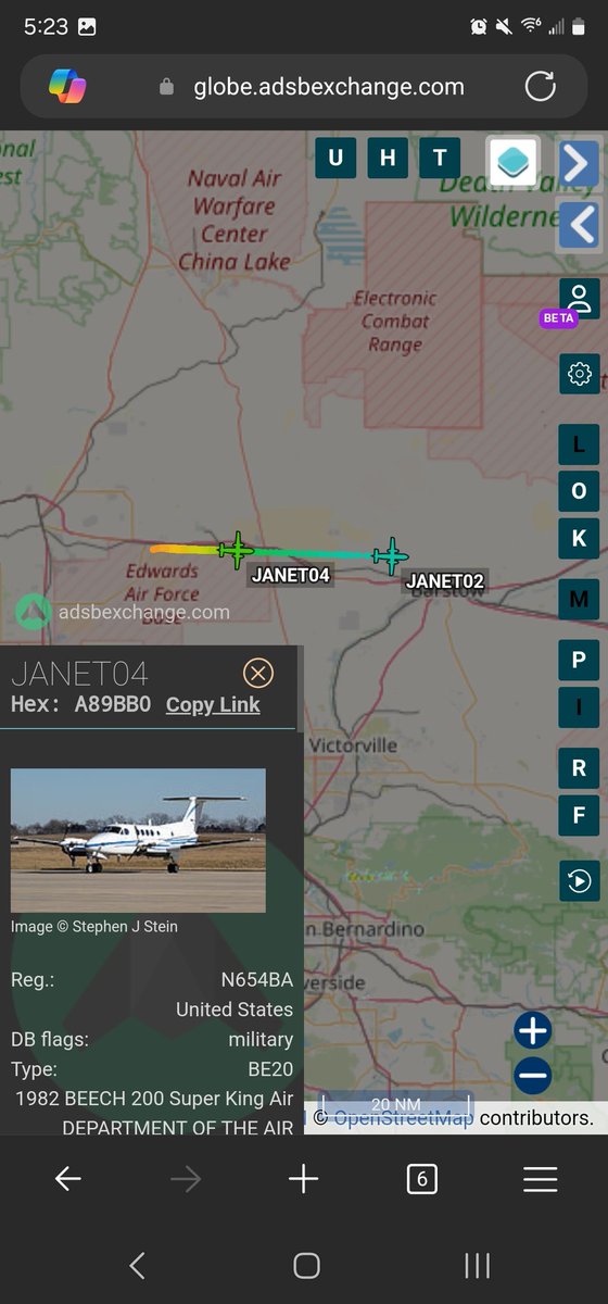 norb420's tweet photo. #A8BBC1 as #JANET02 
#A89BB0 as #JANET04 
Up from North Base K9L2 headed back to Harry Reid International KLAS. https://t.co/Z22Lf6PuOp