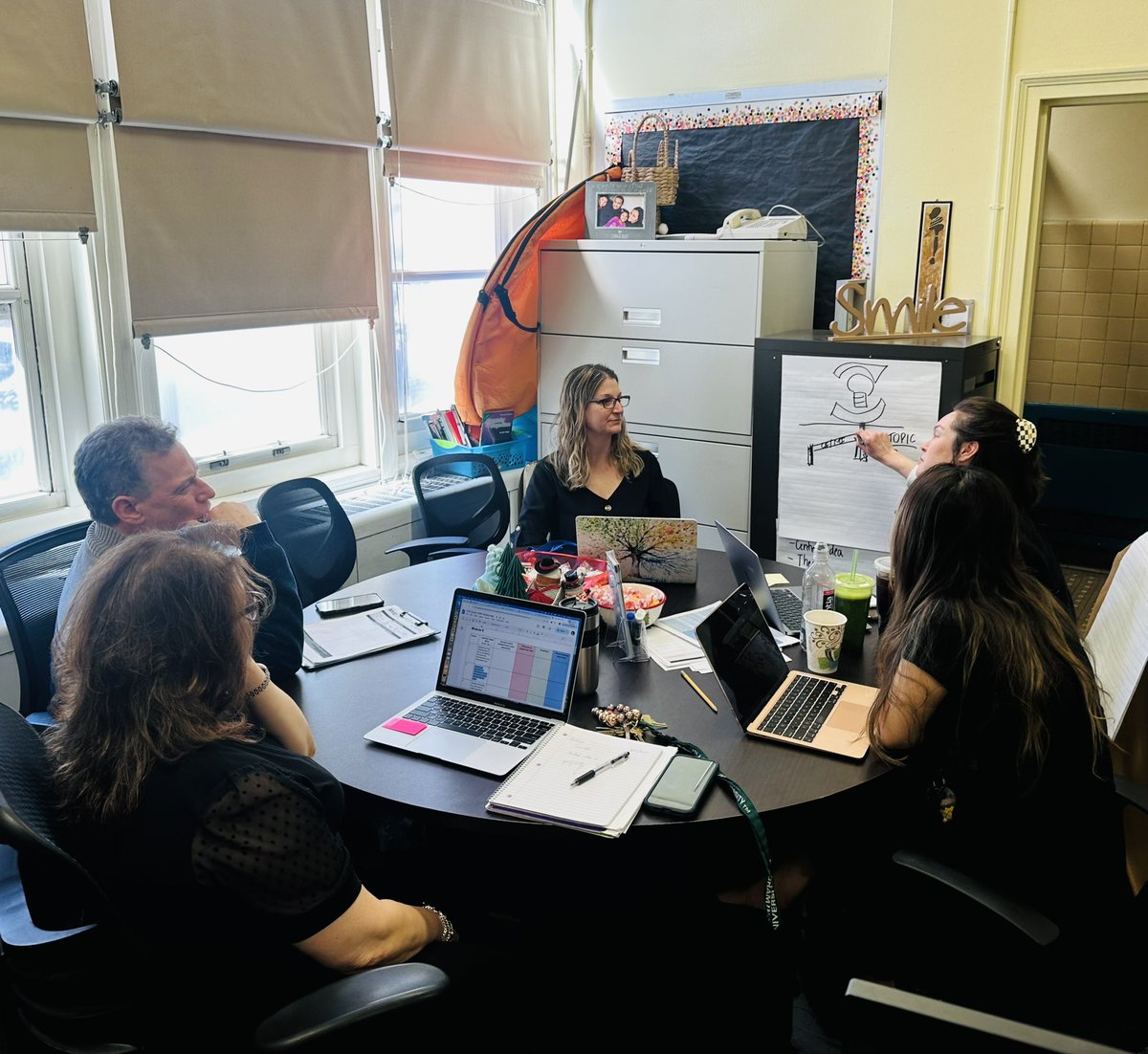 We had a visit from our Deputy Community Superintendent <a href="/Ps112Q/">PS112Q</a>. He visited classes, sat in a coaching session and gave out Hawk bucks coins. <a href="/MrWitkes112Q/">Mr. Witkes</a> <a href="/jqychenps112q/">Ms. Chen</a> <a href="/District30Supt/">Lisa Hidalgo</a>