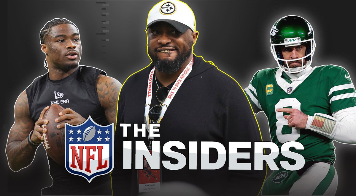 APGroover's tweet photo. 🚨 Today on The Insiders 🚨
 🟣 Aaron Rodgers not in the Vikings' plans—what’s next for him?  🏈 Jalen Milroe dines with Mike Tomlin ahead of Alabama Pro Day  📜 NFL rule change proposals, including a potential Tush Push ban  💰 Cowboys, pay Micah Parsons already!
 📺 https://t.co/Omyjzj6AXa