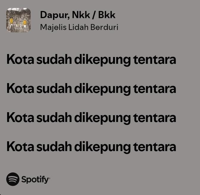 kemgelapan's tweet image. Kemarin Sukatani, hari ini Melbi.

Lirik musisi Indonesia makin hari makin terbukti di era kegelapan ini.