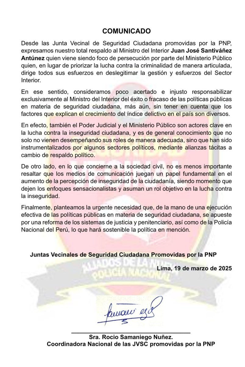 Ministerio del Interior 🇵🇪 tweet media