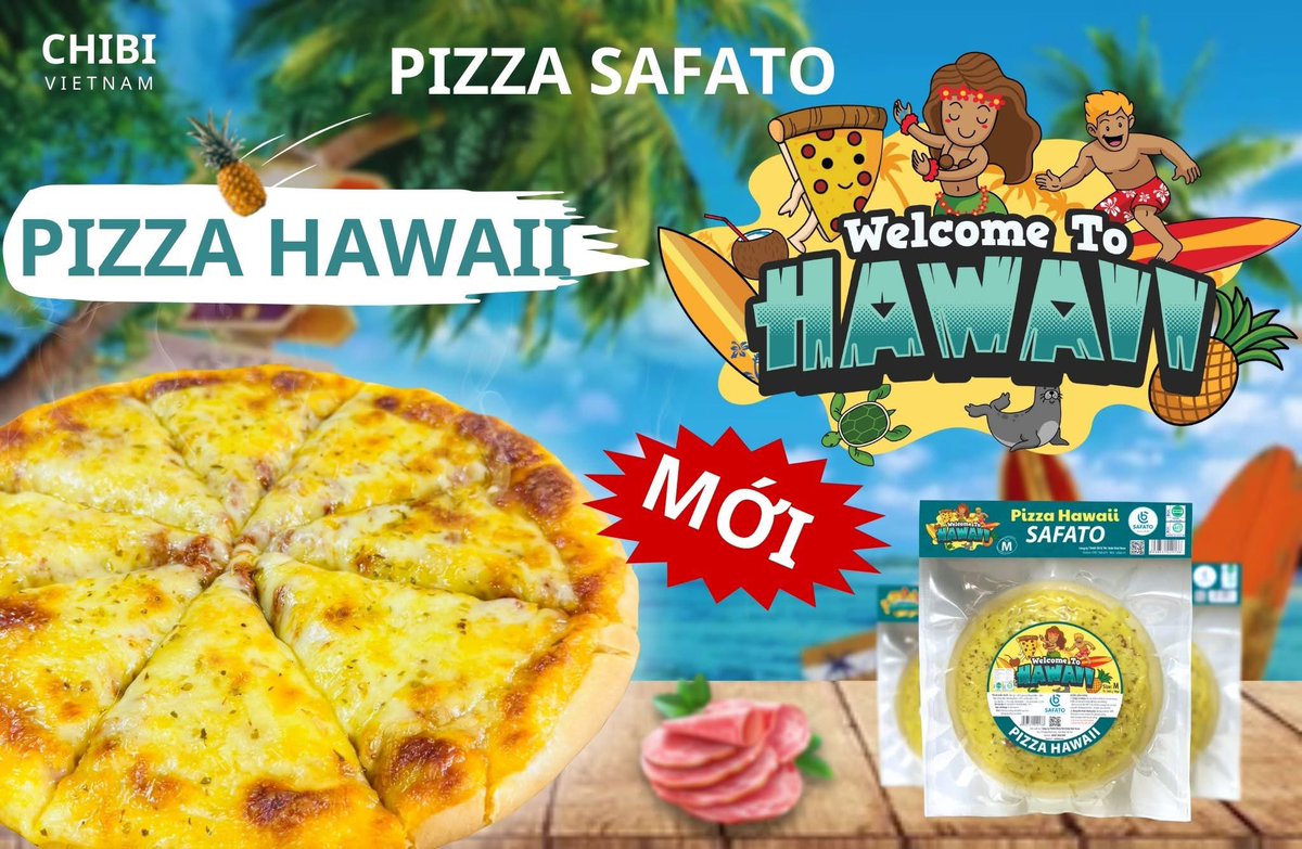 🔥 CHÀO HÈ BÙNG NỔ CÙNG SIÊU PHẨM MỚI TỪ PIZZA SAFATO

Mùa hè đến rồi, còn gì tuyệt hơn khi thưởng thức một chiếc Pizza Hawaii đầy sức sống? 
Hương vị tươi mới, sự kết hợp hoàn hảo giữa vị ngọt thanh, béo ngậy và đậm đà sẽ khiến bạn k thể cưỡng lại