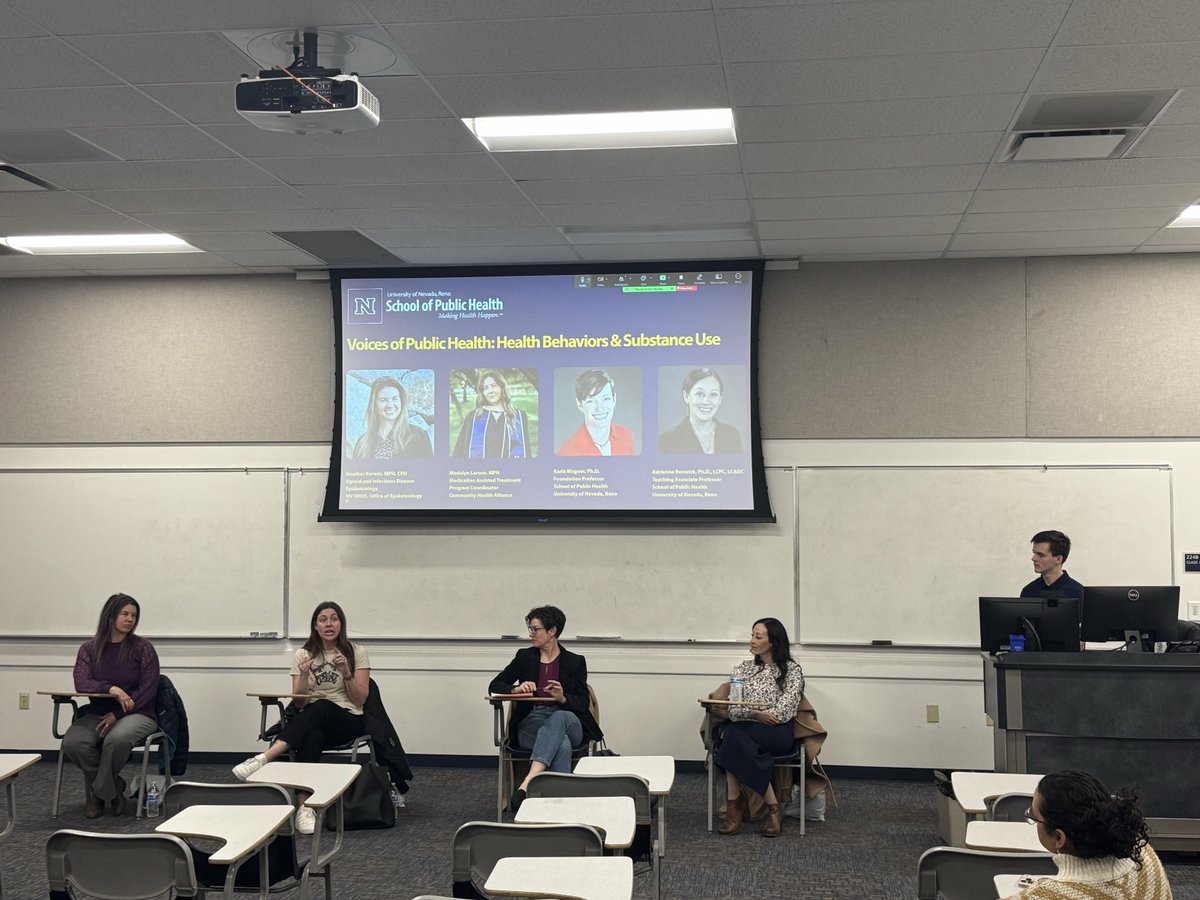 The Voices of Public Health: Health Behaviors and Substance Use meeting was a HUGE success!  

A big shoutout to our incredible speakers: Heather Kerwin, Madalyn Larson, Karla Wagner and Adrienne Renwick! 

Next meeting on Tuesday, April 22nd!