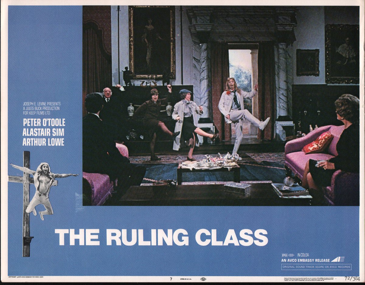 BarryGermansky's tweet image. The protean genius of Peter Barnes, Peter Medak, and Peter O'Toole.

#TheRulingClass