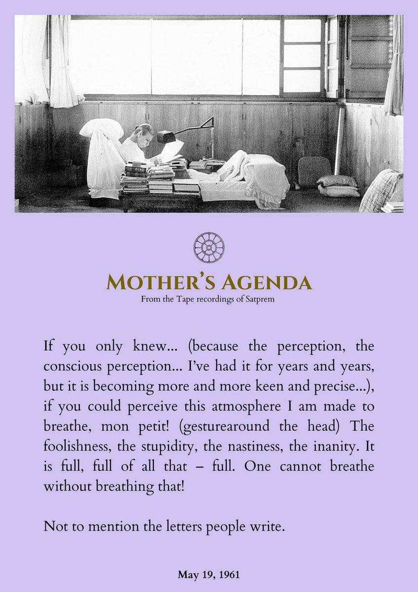 InevitableWord's tweet photo. An excerpt from 'Mother's Agenda', a collection of Tape recordings of The Mother's voice by Satprem.

#MothersAgenda #InevitableWord https://t.co/l2hPR7gHyE