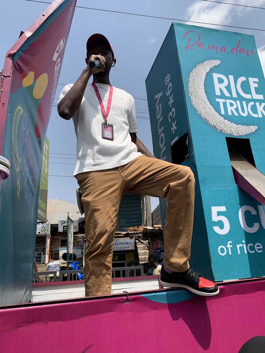 UndisputedReg's tweet image. Ramadan Promotion [Rice Truck] with @AfrimoneySL at 📍Jui