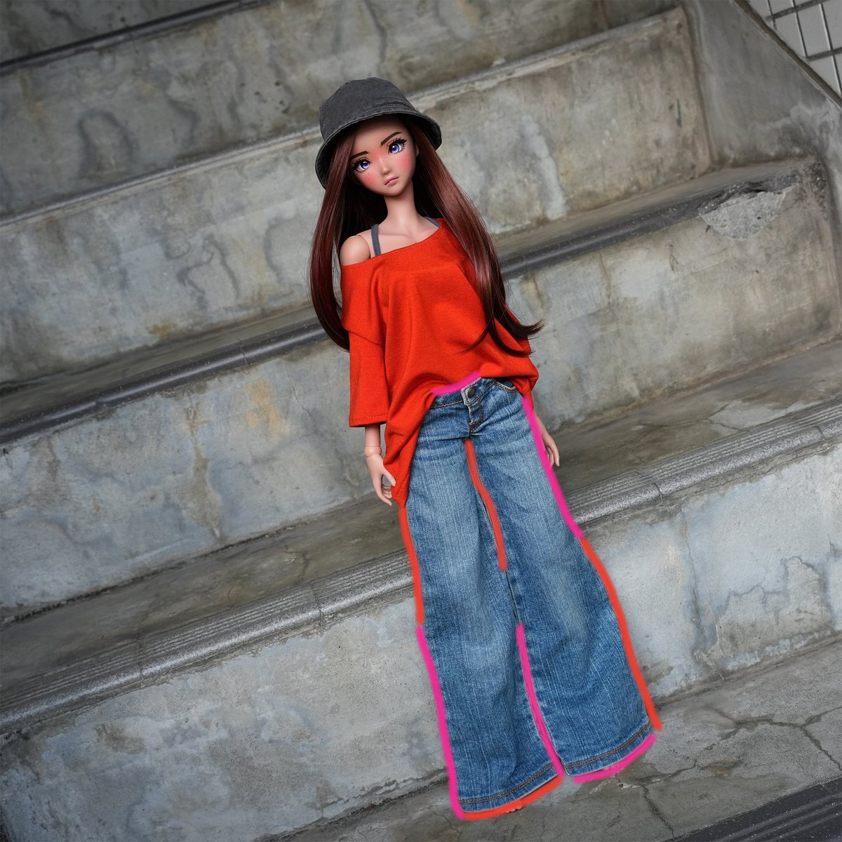 Manifesting a baggy pants pattern, possibly the shirt but mostly the pants XD #smartdoll