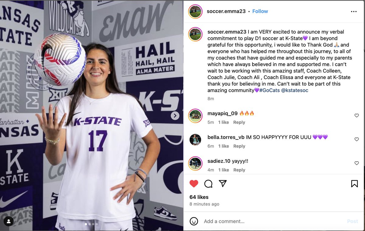 Another #ECNL player from the Class of 2026 has verbally committed to play Power 4 D1 soccer. Huge Congratulations!!