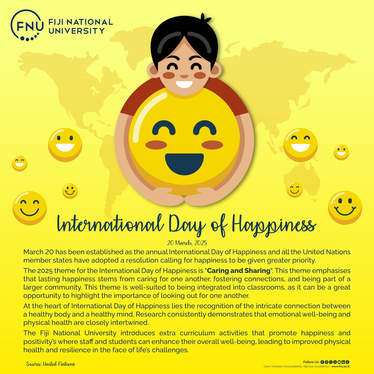 Fiji National University (@fnufiji) on Twitter photo ๐๐๐ฅ๐๐๐ซ๐๐ญ๐ข๐ง๐ ๐ญ๐ก๐ ๐๐ง๐ญ๐๐ซ๐ง๐๐ญ๐ข๐จ๐ง๐๐ฅ ๐๐๐ฒ ๐จ๐ ๐๐๐ฉ๐ฉ๐ข๐ง๐๐ฌ๐ฌ ๐ญ๐จ๐๐๐ฒ! ๐ท
The 2025 theme, "๐๐๐ซ๐ข๐ง๐ ๐๐ง๐ ๐๐ก๐๐ซ๐ข๐ง๐ ," highlights that our greatest joy comes from nurturing our relationships and being part of a supportive community. #TeamFNU ๐๐๐ฅ๐๐๐ซ๐๐ญ๐ข๐ง๐ ๐ญ๐ก๐ ๐๐ง๐ญ๐๐ซ๐ง๐๐ญ๐ข๐จ๐ง๐๐ฅ ๐๐๐ฒ ๐จ๐ ๐๐๐ฉ๐ฉ๐ข๐ง๐๐ฌ๐ฌ ๐ญ๐จ๐๐๐ฒ! ๐ท
The 2025 theme, "๐๐๐ซ๐ข๐ง๐ ๐๐ง๐ ๐๐ก๐๐ซ๐ข๐ง๐ ," highlights that our greatest joy comes from nurturing our relationships and being part of a supportive community. #TeamFNU