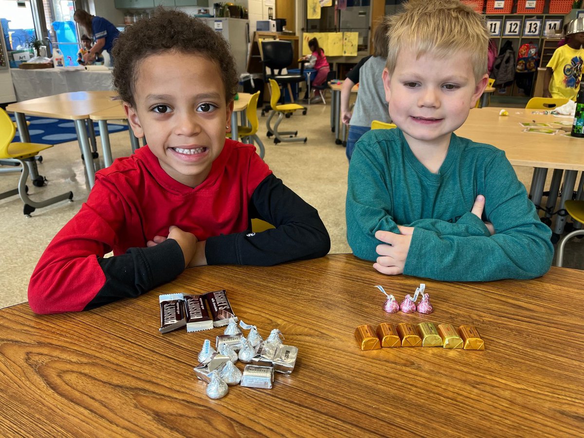 PreK students <a href="/IPSMcKinley39/">William McKinley 39</a> classified an assortment of chocolates by shape, size and color. We 💙💛 our Eagle Scholars!! <a href="/brynn_kardash/">Brynn Kardash</a>