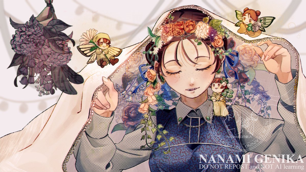 genika03's tweet image. 🌸春満開🌸｜#春の創作クラスタフォロー祭り