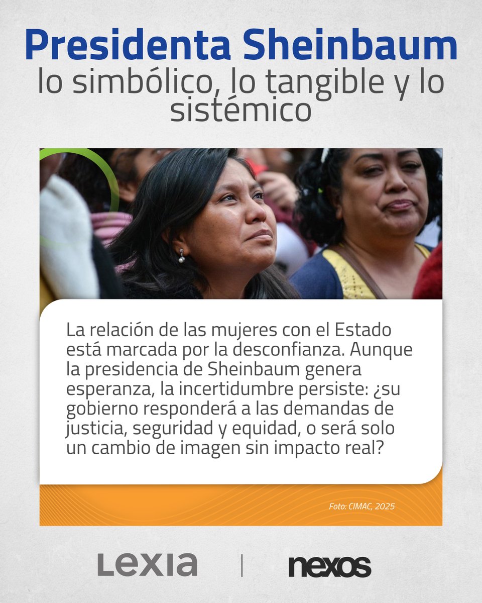 Lee el artículo "Presidenta Sheinbaum: lo simbólico, lo tangible y lo sistémico" por Adriana Arizpe <a href="/d_arizpe/">Adriana Arizpe</a> y Pablo Gutiérrez <a href="/gutierrezsotop/">Pablo Gutiérrez Soto</a> en <a href="/nexosmexico/">Revista Nexos</a>. 

Artículo disponible en: ow.ly/spxT50Vhy2Q