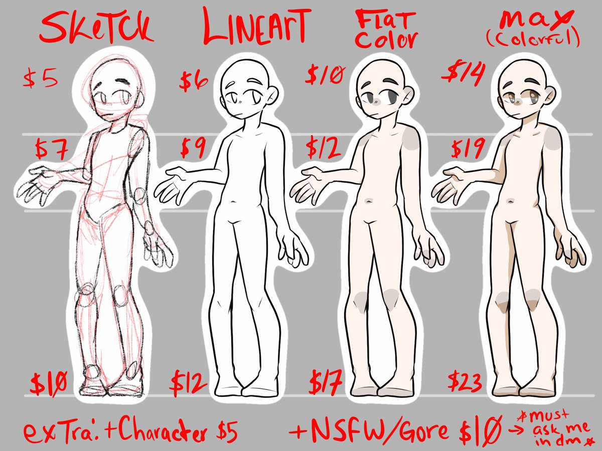 die4690's tweet photo. Hello followers! 

I redesigned my third commission price, and there are still same rules for my commission. 

Please check my bio for more info. Remember: no refunds, be polite, and credit my work. 

Thank you for your patience and understanding!

#commissionart #commissionsopen https://t.co/fR1xqfh9wU