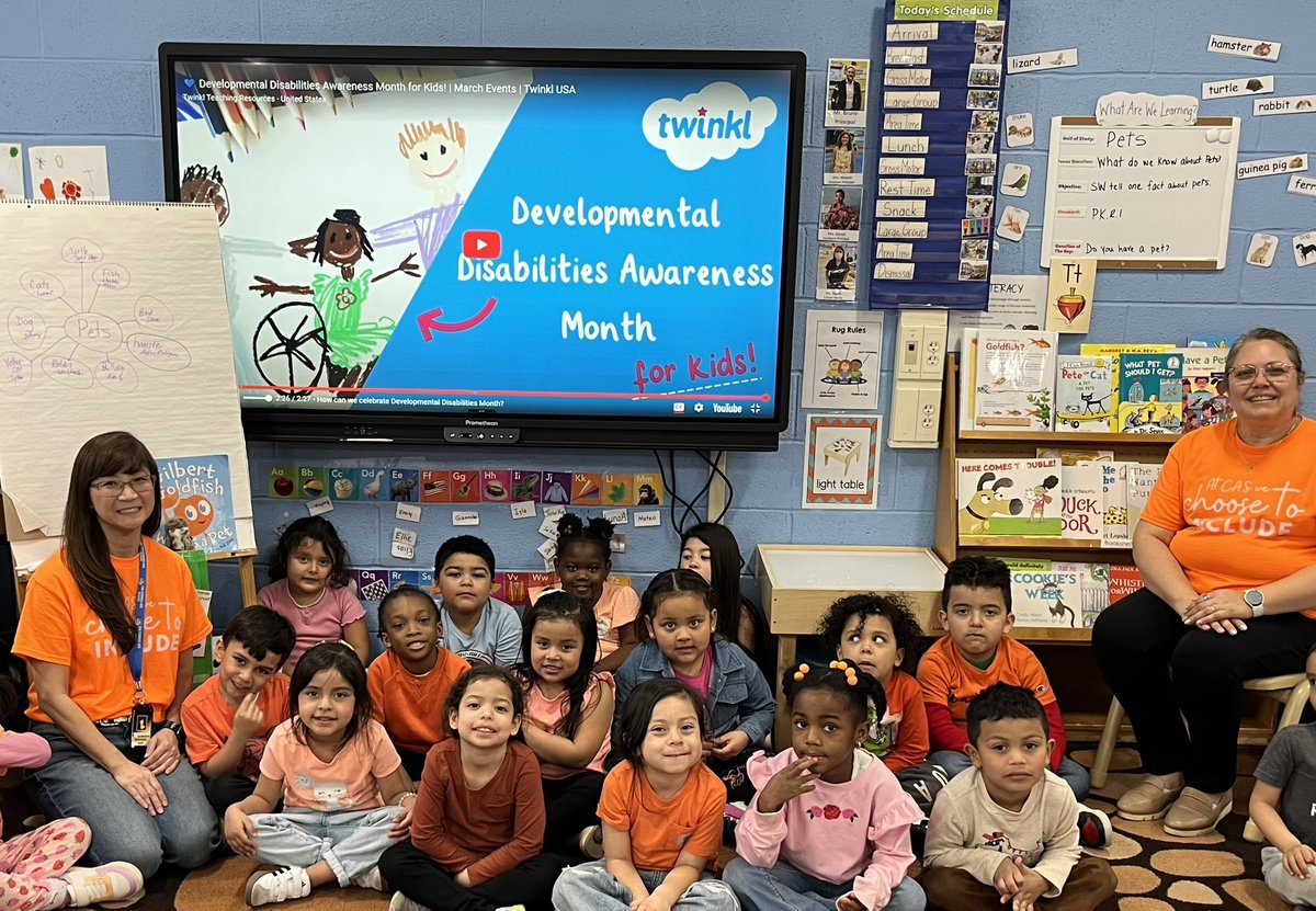 Wearing our orange in support of Developmental Disabilities Acceptance Week at CAS, where we ALWAYS choose to include. 🧡  <a href="/CASCougars/">California Avenue</a>