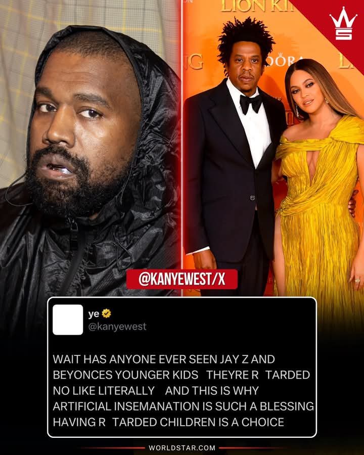 TableTalk247's tweet photo. #KanyeWest takes shots at #JayZ and #Beyoncé’s kids in a now-deleted post on X. https://t.co/AgDJviUi6q