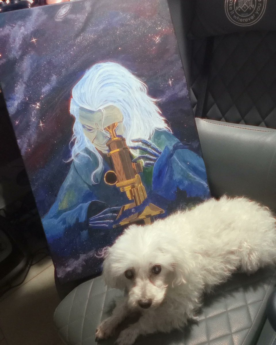 ikaros_black's tweet photo. Se me dió por hacer un cuadro y esto fue lo que salió.
"Observador del infinito"
Acrílico
#space #art #artist #fyp #puppy #dog #painting #paint #horrorcosmico #cosmichorror #love #tuhermana #tuvieja #tuviejaentanga #acrilicpaint #planets #stars #manga #gayelqueleatodoesoxd https://t.co/EVaa8vsQyu