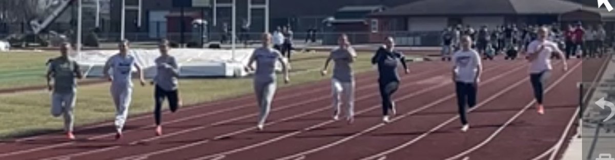 OakHarborTrack's tweet image. 1st race of the season—-Time trials!!! Effie Shulte wins a close race!