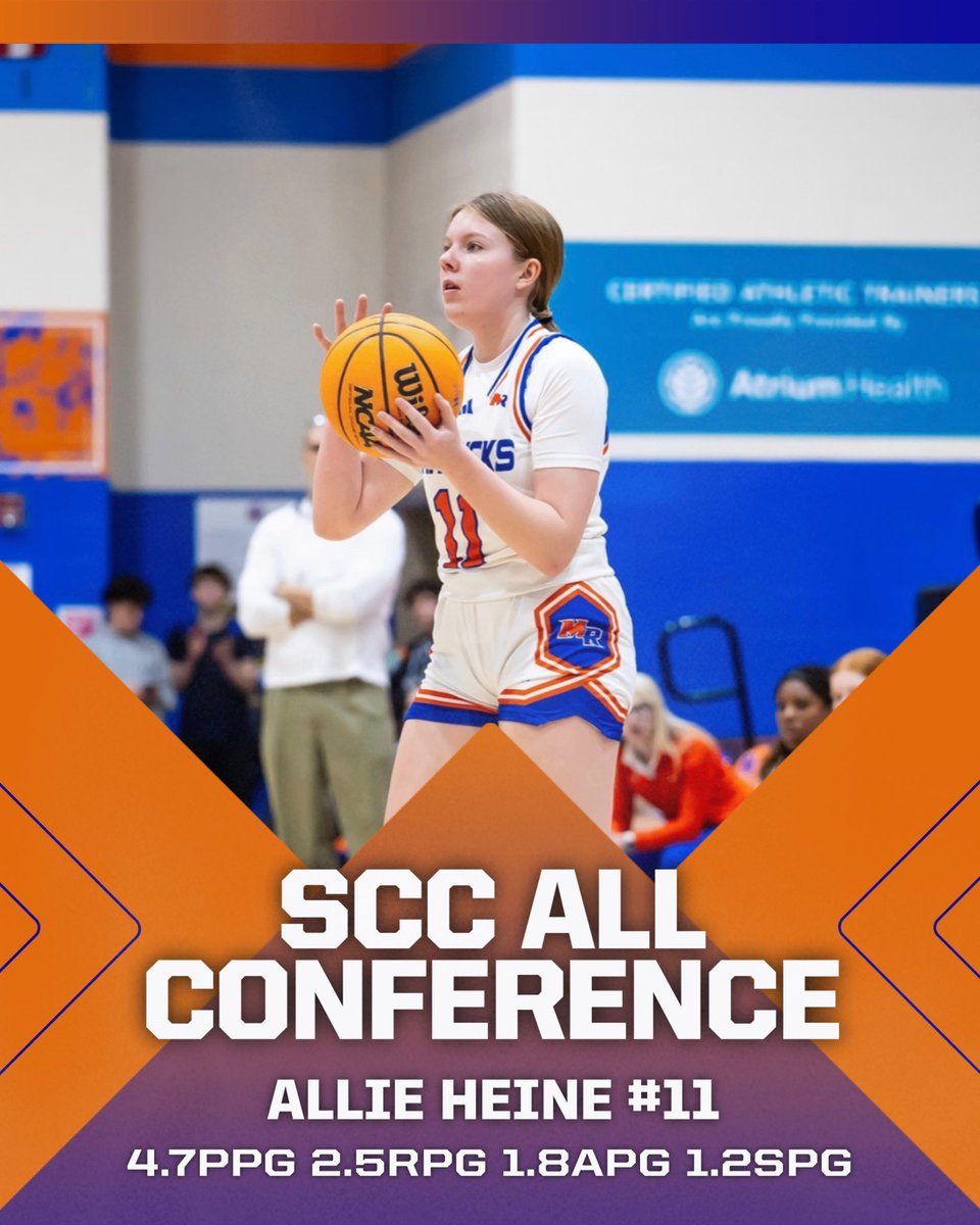 Marvin Ridge (@mrhs_wbball) on Twitter photo Congratulations to <a href="/AllieH243370/">Allison Heine</a> for being selected to the SCC All-Conference team this season. Allie had a breakout sophomore season locking up key opponents on D and being our GLUE on the floor. She’s always willing to do the gritty work! Big AAU season ahead of her!🧡💙 Congratulations to <a href="/AllieH243370/">Allison Heine</a> for being selected to the SCC All-Conference team this season. Allie had a breakout sophomore season locking up key opponents on D and being our GLUE on the floor. She’s always willing to do the gritty work! Big AAU season ahead of her!🧡💙