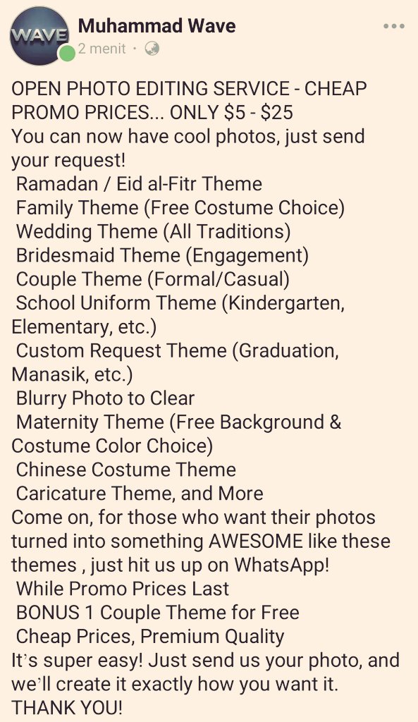 MUHAMMAD_WAVE's tweet image. "And we also have job openings, DM us for more information."

#BookNow

#WhatsAppUs

#RequestNow

#CustomOrder

#DMUs

#HighQuality

#PhotoMagic

#CreativeDesign

#PicturePerfect

#ArtisticEdit

#RamadanVibes

#EidMubarak

#Wedding Photography

#CoupleGoals

#MaternityShoot