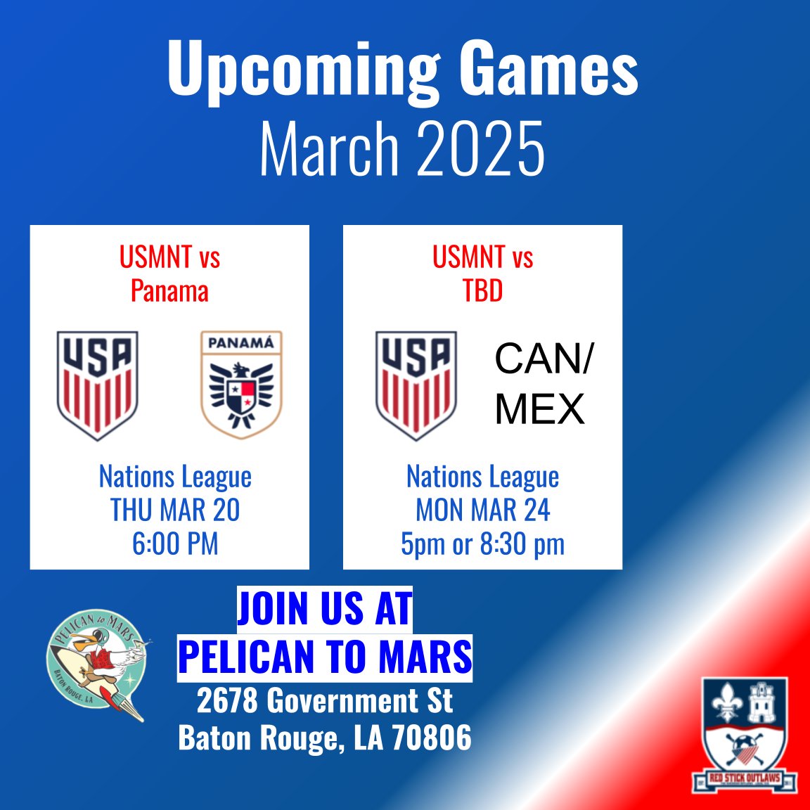 The USA can win their fourth Nations League title in a row!!! Tomorrow kicks off the Semifinals with the US facing Panama. If they can win they'll face either Canada or Mexico in the final on Monday! Join us at <a href="/pelicantomars/">PelicanToMars</a>!!!