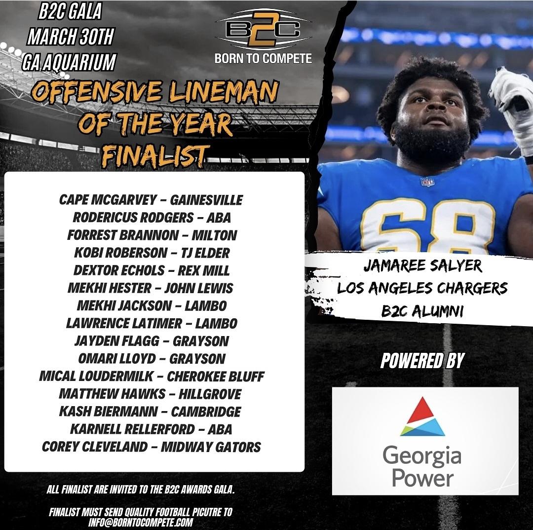 Jonathan Loudermilk (@coach_milk) on Twitter photo Excited to announce a huge honor for <a href="/MicalLoudermilk/">Mical Loudermilk</a> to be named a finalist for the <a href="/borntocompete/">Born to Compete™</a> 7th Grade O-Lineman of the Year!
Please vote by following the link below.
Thank you in advance for your support.
borntocompete.com/vote-7th-grade… Excited to announce a huge honor for <a href="/MicalLoudermilk/">Mical Loudermilk</a> to be named a finalist for the <a href="/borntocompete/">Born to Compete™</a> 7th Grade O-Lineman of the Year!
Please vote by following the link below.
Thank you in advance for your support.
borntocompete.com/vote-7th-grade…