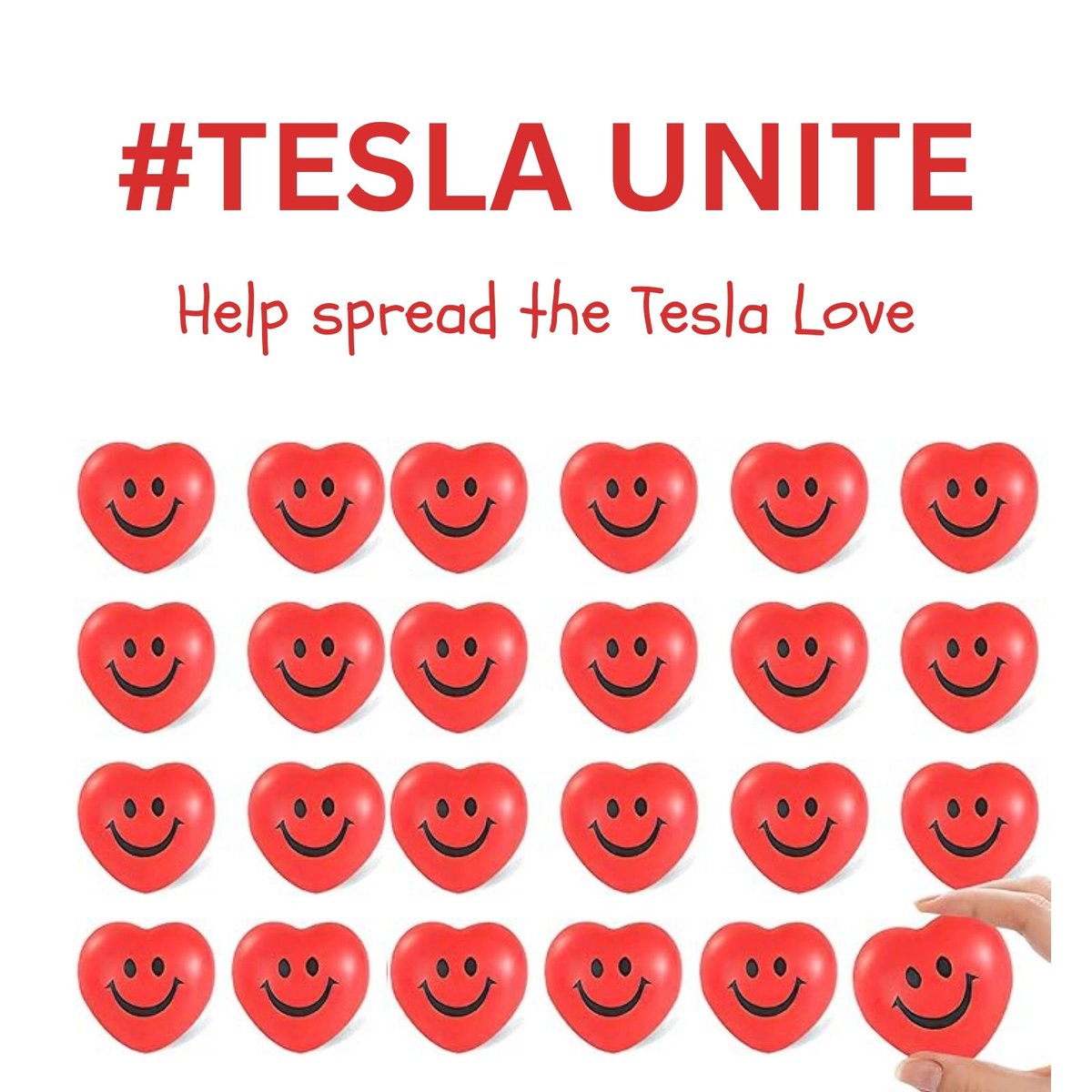 Let's share the Tesla Love ❤️❤️❤️

Every enthusiast, dreamer, and supporter, not just vehicle owners: We need YOU. 

Let’s share what unites us: the awe-inspiring products, the incredible people who build and deliver them, and a company that’s making America stronger, more