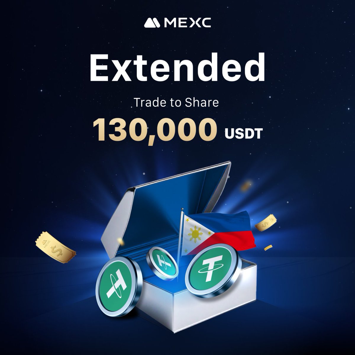 Dandan_0502's tweet photo. 🚀 Philippines New User Exclusive: Trade &amp; Win 130,000 USDT! 💰🇵🇭
📅 Campaign Time: March 3, 2025, 20:00 - March  31, 2025, 23:59 (UTC+8)

📌 Don’t miss out! Join now  👉 https://t.co/3CYbUB8fzZ
🎯 How to Participate? https://t.co/LdDSMdFYsB