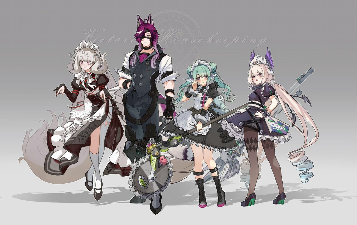 zzz x nijien | victoria housekeeping! 
would you hire them? 🤔