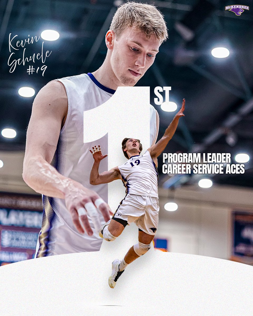 McKendree Bearcats (@mckbearcats) on Twitter photo ๐ โ ๏ธ Kevin Schuele is now <a href="/McKMVB/">McKendree Men's VB</a> all-time leader in service aces with 80โผ๏ธ
#BearcatsUnleashed ๐ โ ๏ธ Kevin Schuele is now <a href="/McKMVB/">McKendree Men's VB</a> all-time leader in service aces with 80โผ๏ธ
#BearcatsUnleashed