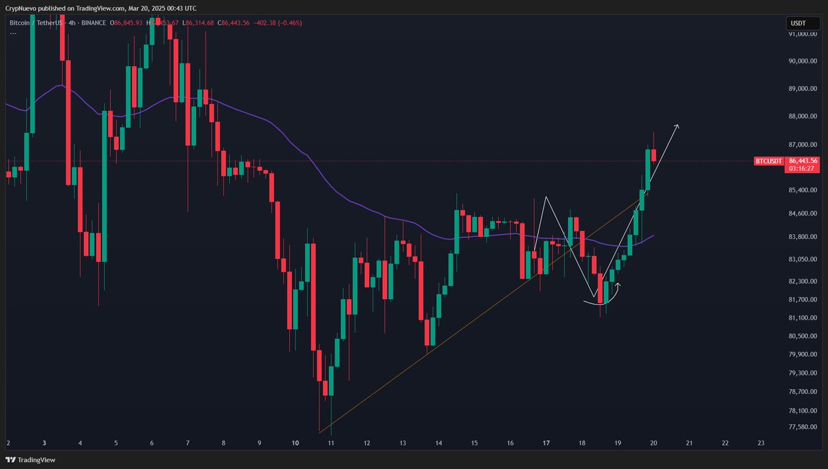 $BTC before vs after:

We did it again...🔨

Another BTC Sunday update COMPLETED - $87.1k liquidation target hit.

Feeling incredibly blessed to profit from this skill and occasionally share winning analyses with everyone for free ❤️ hope you had a nice trading week too!