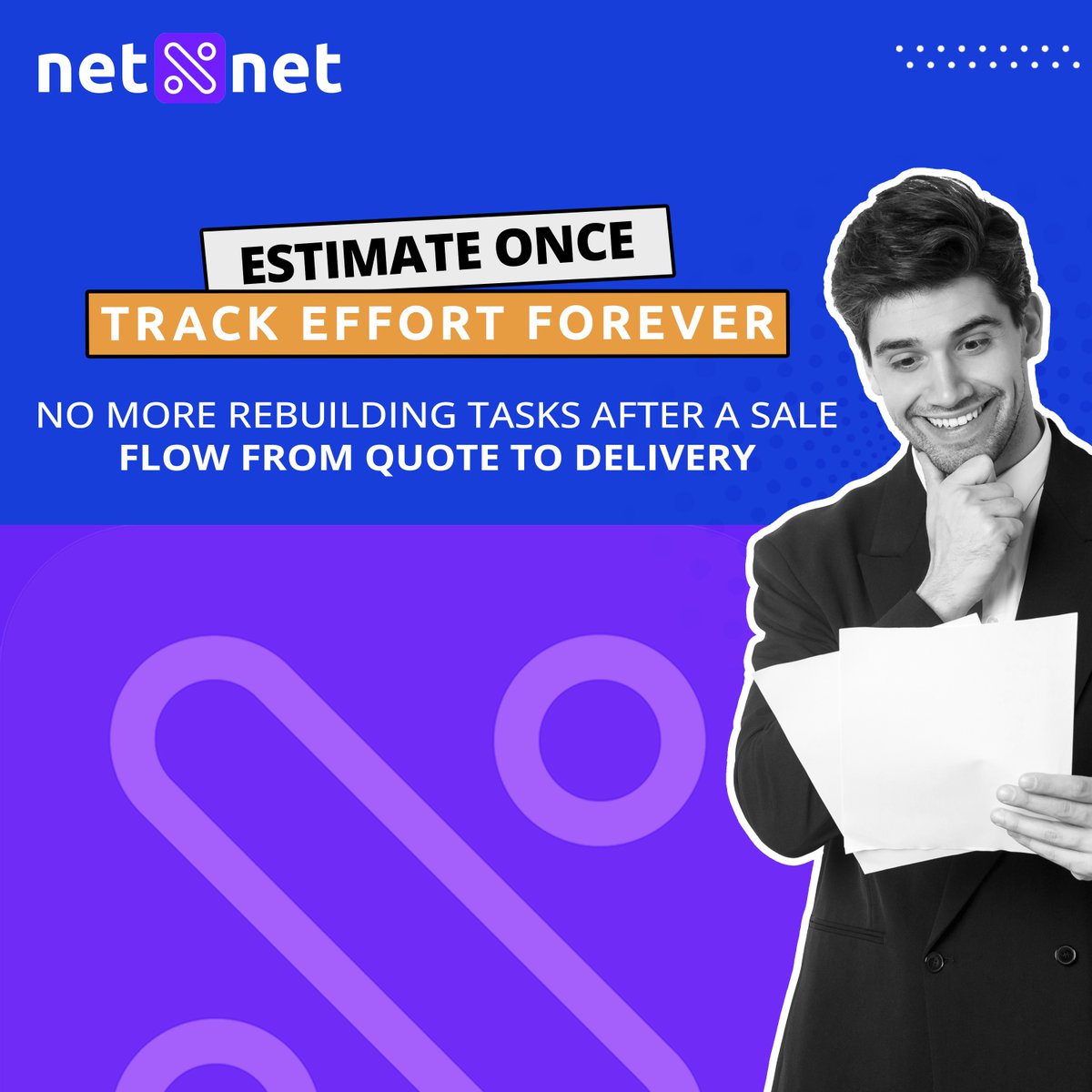 HelloNetNet's tweet image. Why build tasks twice? Net Net moves your estimates straight into execution—so you can track effort from day one. No extra steps, no lost work.
#NetNet #NoMoreRework #SeamlessWorkflow #WorkSmarter #EstimateToExecution