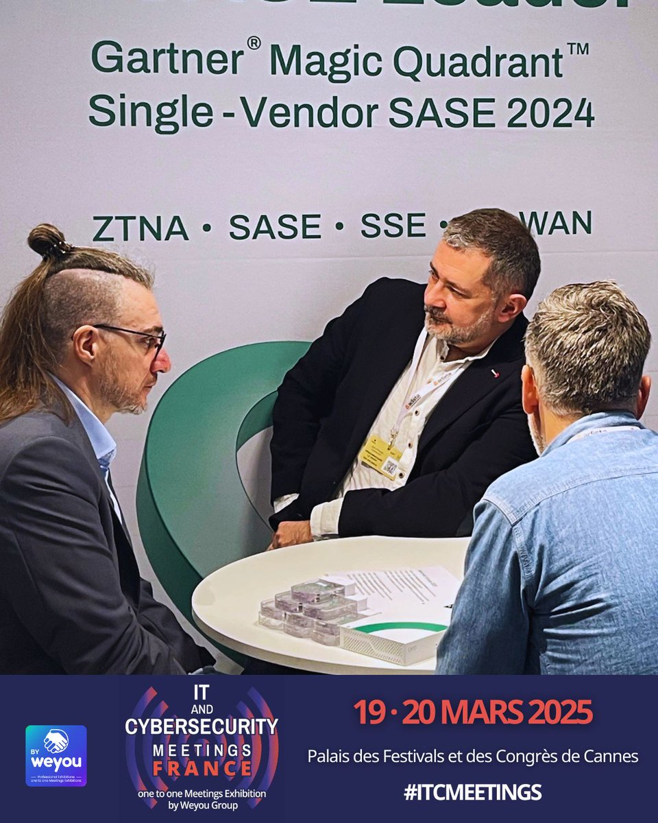 📣 Dernier jour au salon #ITCMeetings ! Plus de 191 exposants vous attendent pour explorer les dernières tendances #IT &amp; #cybersécurité. Ne manquez pas cette ultime opportunité !
Jusqu'à 18h30 au <a href="/CannesPalais/">Palais des Festivals</a>  
🏷 Votre badge d'accès gratuit → lnkd.in/eGPSg3eW