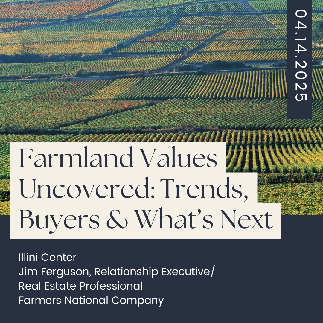 Where are farmland values headed? How do they vary regionally and hyper-locally? Join us for these answers and more during our luncheon April 14, featuring Jim Ferguson, <a href="/FarmersNational/">Farmers National Company</a>. chicagofarmers.org/meetinginfo.ph…  
#TheChicagoFarmers