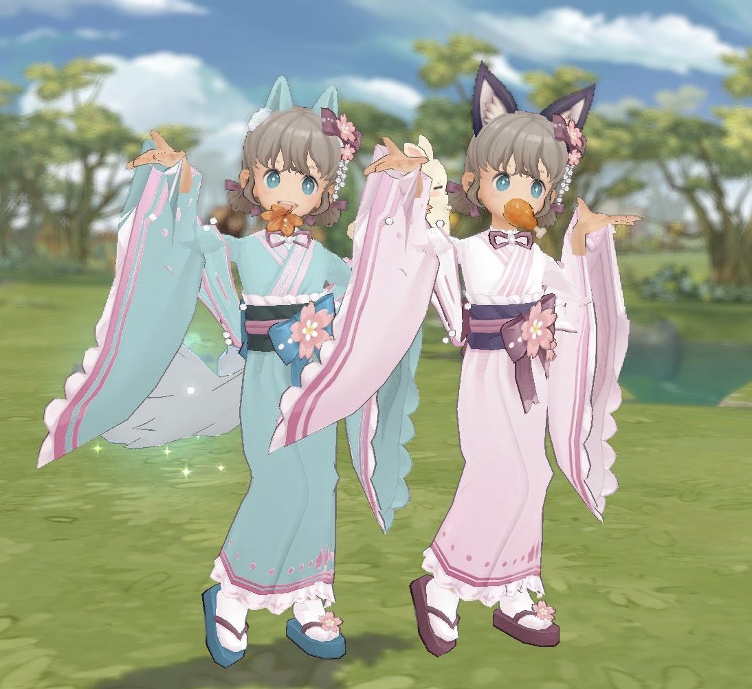 karakara_o_n's tweet image. #ツリネバ
#TreeofSavior
・
サブまごと姉妹コーデ( *´﹀`* )