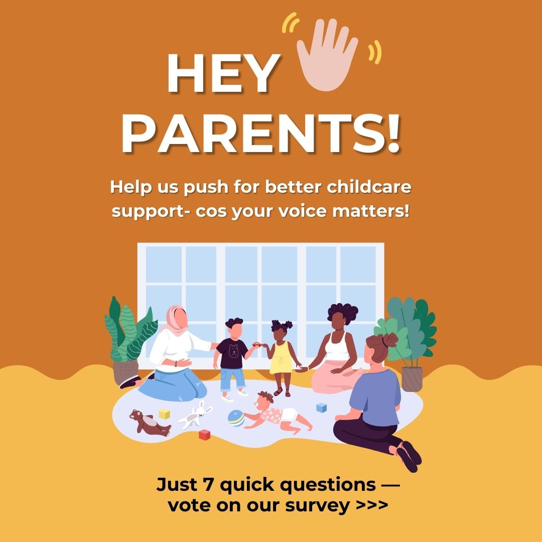 kiddocaremy's tweet photo. Company korang ada family-friendly workplace policy tak?

Help us push for better childcare support- cos your voice matters! Just 7 quick questions, and you'll help us advocate for a better family-friendly workplace policy!

https://t.co/zJeW6d2L8v https://t.co/5hbbJ4eMqm