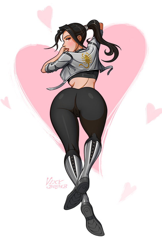 VixyBomb's tweet photo. A little sleek and silver set for Evie
Anyone wanna guess where the scorpion design inspiration came from? 
#pinup #pinupgirls #art #pinupart #spicy #vixybomb #stylized #illustration #oc #nsfwart #eve #brunette #digitalart #polyamory #noai #noaiart #bi #lesbian #originalcharacter https://t.co/gVuxP8Df5E