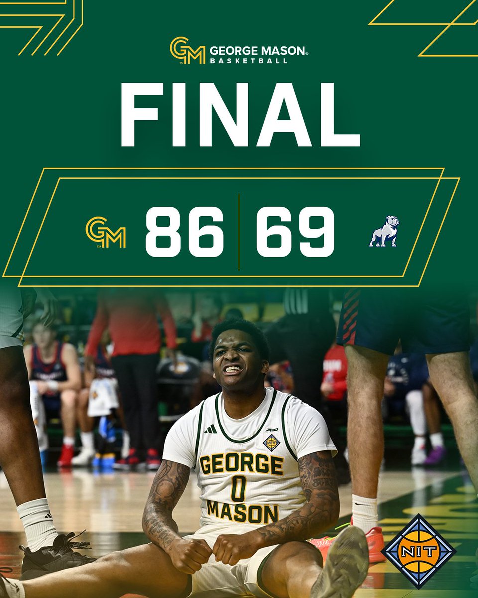 First NIT win since 2004!

With win #27, we've tied the school record for victories in a season 💪

#PatriotPressure