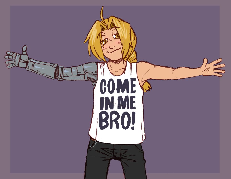 sluggabugge's tweet photo. i remembered this meme and needed to draw it lol
#elricest #edal https://t.co/Lkcb5If2PF