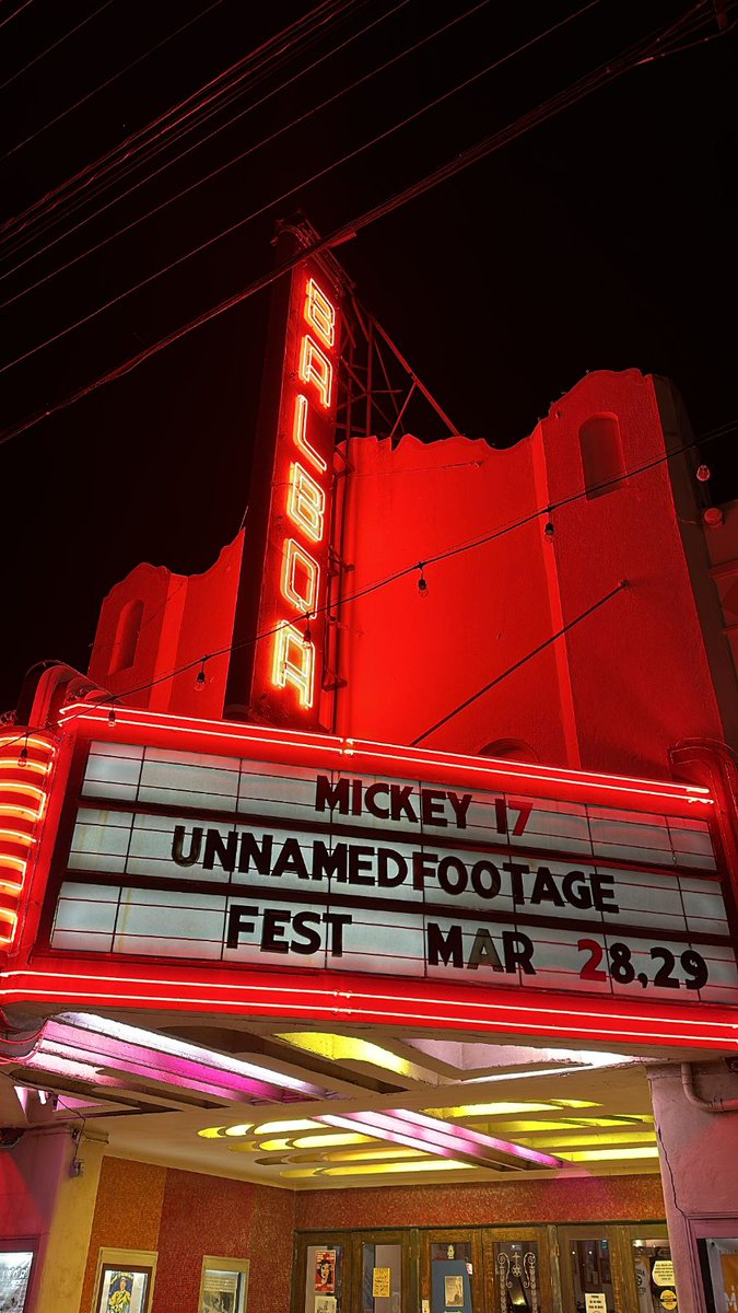 It's almost that time again 🥰 We'll be at the beautiful <a href="/balboatheatresf/">Balboa Theater</a> Friday and Saturday next week before relocating to the <a href="/4StarTheater/">4 Star Theater</a> Sunday 🤗 Come hang out and watch some #foundfootage with us!
Info at Unnamedfootagefestival.com