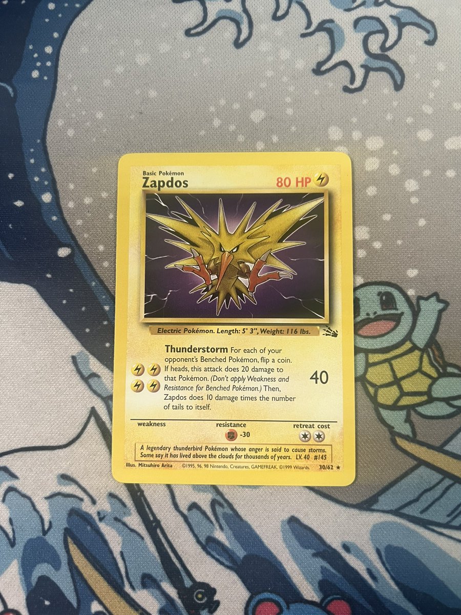 zapdos vintage giveaway to start stream! ⚡️

twitch.tv/javizgaming 😎