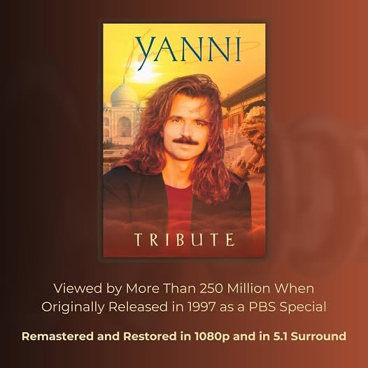 Yanni_videos's tweet photo. On behalf of StarVista, we proudly announce that Yanni's legendary "Tribute" is now available for digital video streaming and download for the first time ever, with additional streaming options launching on June 17th! (Link in Bio) https://t.co/t58Fe0p1pZ
