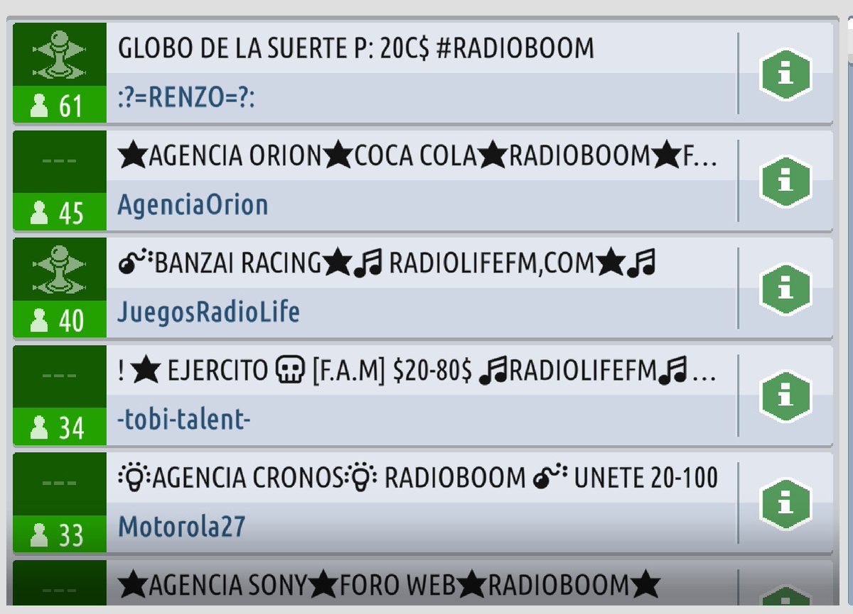 ❤️🖤 Arrancamos con los juegos de la noche, estamos en un súper debut  de nuestro Dj <a href="/HarryPlones27/">Harry Plones🇨🇴</a> ❤️🖤

🕹️🎮Nos encontramos en el Banzai Racing, probando la suerte con unas carreritas 🤭🤭🎮🕹️

Que esperas para llegar y llevarte todo!!! 💯💯💯

habbo.es/room/112504852