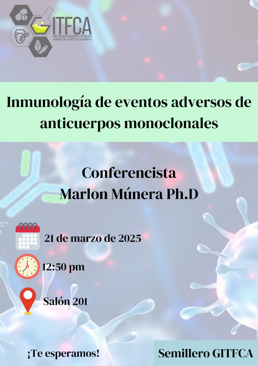 Lugar: Facultad de Química y Farmacia de la Universidad de Cartagena. Bienvenidos