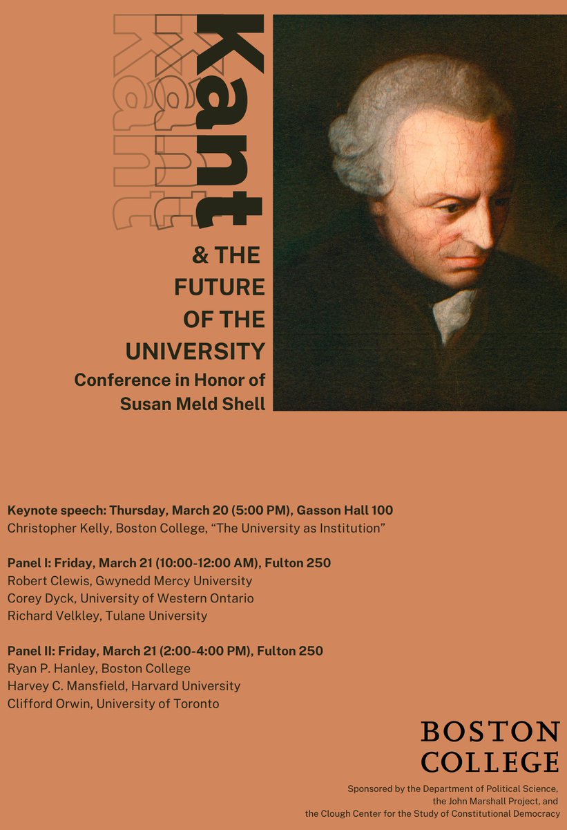 Hannes Kerber (@hanneskerber) on Twitter photo Today and tomorrow, <a href="/BostonCollege/">Boston College</a> is celebrating Susan Meld Shell, a brilliant scholar, beloved teacher, and generous colleague, who is retiring at the end of this semester.
cloughcenter.blog/2025/03/05/kan… <a href="/CloughCenterBC/">CloughCenter</a> Today and tomorrow, <a href="/BostonCollege/">Boston College</a> is celebrating Susan Meld Shell, a brilliant scholar, beloved teacher, and generous colleague, who is retiring at the end of this semester.
cloughcenter.blog/2025/03/05/kan… <a href="/CloughCenterBC/">CloughCenter</a>