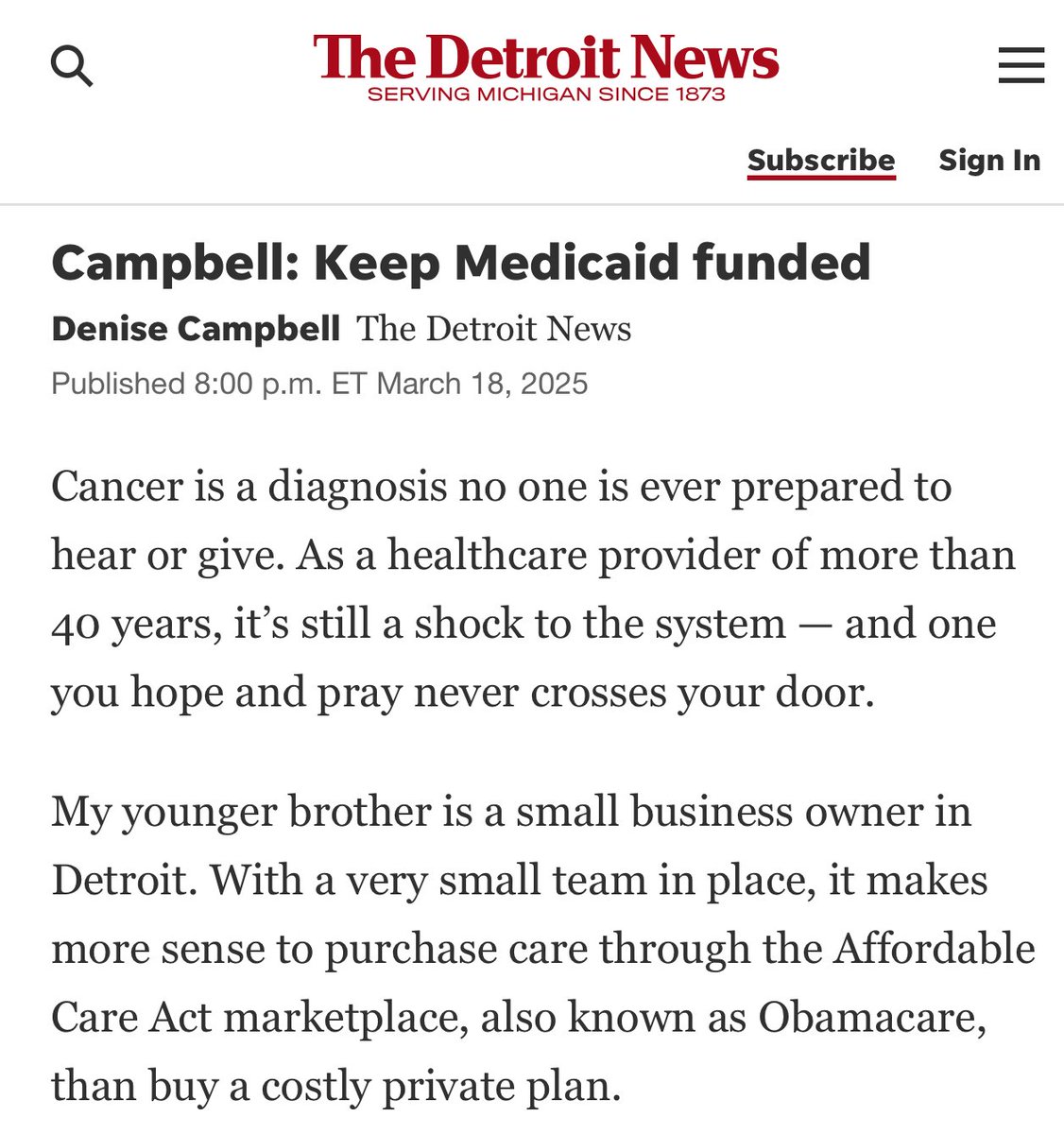 🚨 Medicaid saves lives. 🚨

When Denise’s brother was diagnosed with stage 4 brain cancer, Medicaid covered his care &amp; saved his life. Now, Congress is threatening Medicaid cuts that would put 80 million Americans at risk.

We can’t let this happen. Tell Congress: #SaveMedicaid!