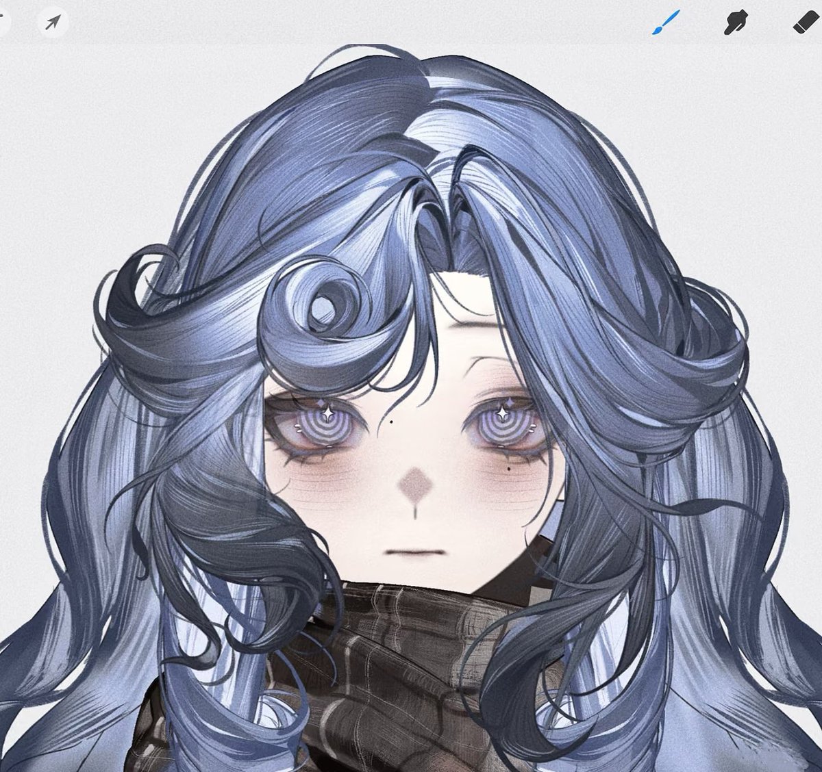 chnyy23410's tweet image. 蓝莓奶油小蛋糕
#live2d