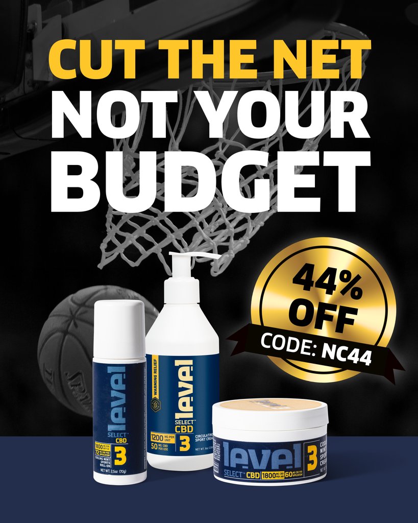 LVLSelect's tweet photo. Cut the net. Not your budget 🏀 Bankroll boosting MVPs are 44% Off ‼️ Use code NC44 ‼️ https://t.co/OyI7fnkLG0

#MarchMadness #AchieveRecoverRepeat https://t.co/gndw5LpzmD