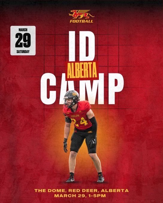 JackkearlWR's tweet photo. Thank you @cappiello99 for the invitation to compete at the upcoming Guelph football ID camp. Excited to compete! @GryphonFB https://t.co/6h8GfIvj0S
