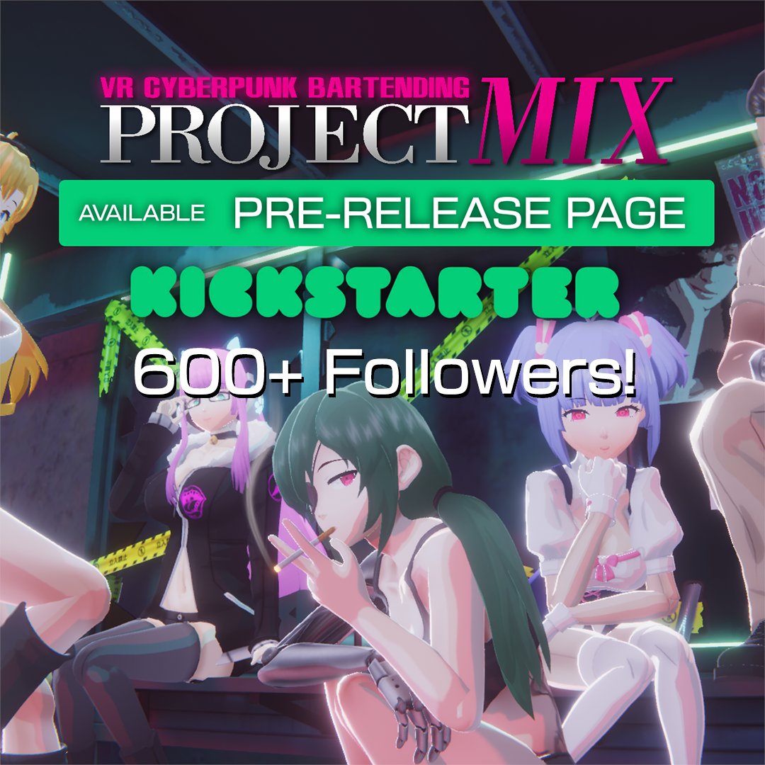 We've just reached over 600+ followers on our Kickstarter Pre-Release page!

If you're planning to back the project, please follow the project if you haven't!

We have no funding so the future of PROJECT MIX depends on how well the Kickstarter goes.

#indiegame #gamedev
