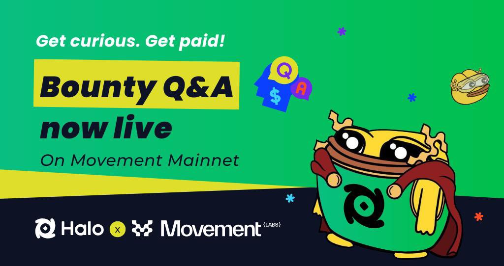 Curiosity doesn’t kill. It PAYS. 💸🐱

#BountyQA is now live on the <a href="/movementlabsxyz/">Movement</a> mainnet!

It’s not the normie Q&amp;A you've seen - it’s a social game where everyone can earn:

💡 Ask juicy questions
💬 Share killer answers
👀 Pay to peek (and hit the JACKPOT!)

Get curious. Get
